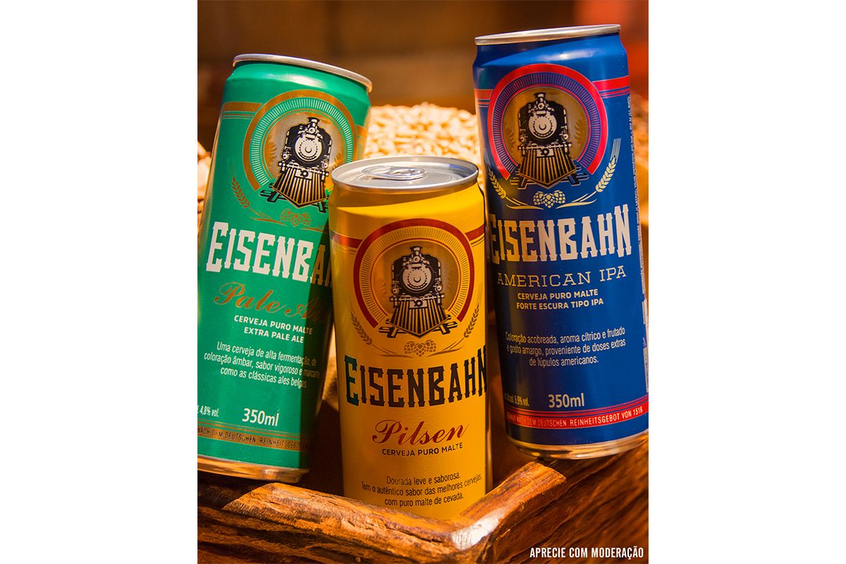 EISENBAHN LANÇA OS ESTILOS AMERICAN IPA E PALE ALE NAS VERSÕES EM LATA