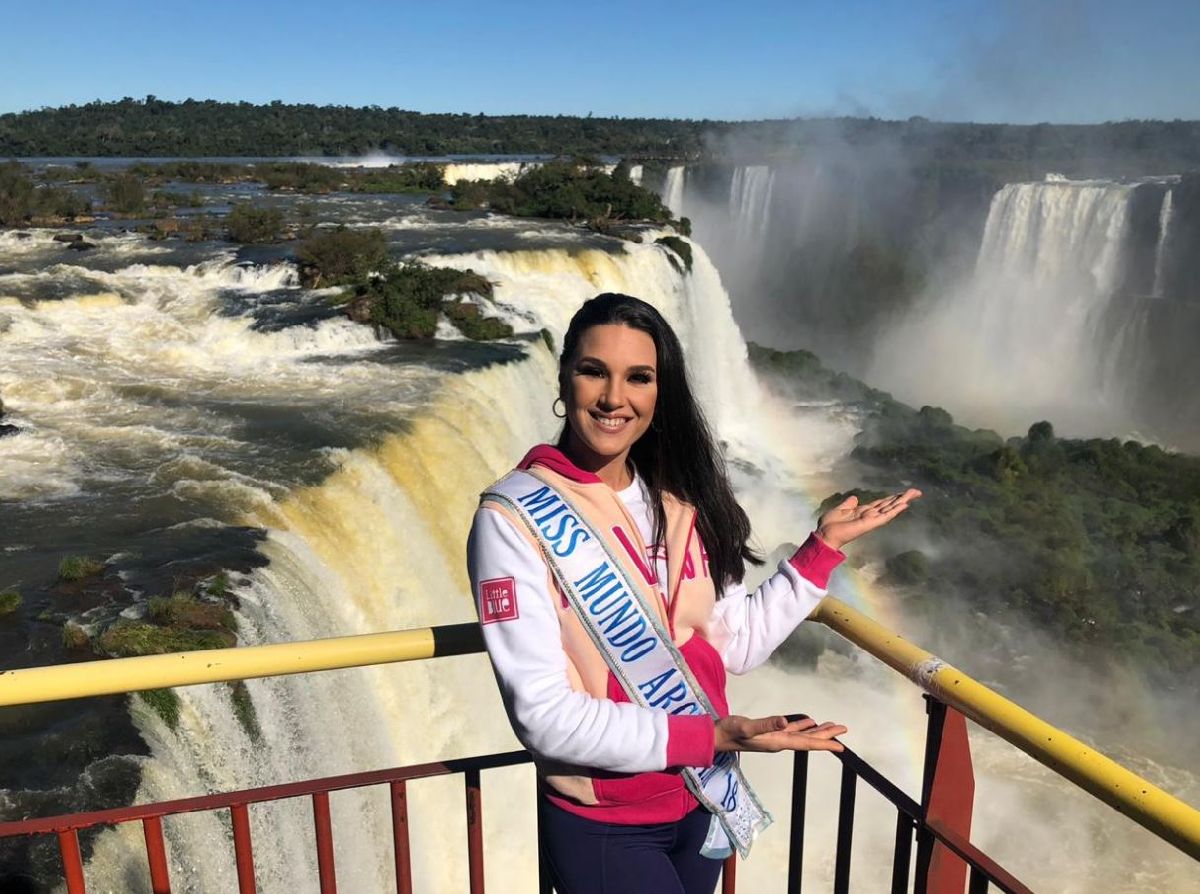 MISS MUNDO ARGENTINA REALIZA GRAVAÇÕES NOS ATRATIVOS DE FOZ DO IGUAÇU