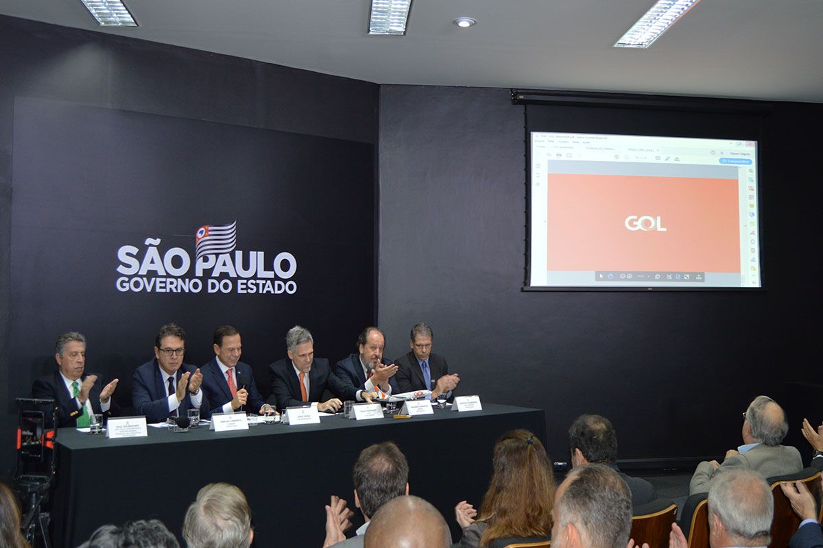 GOVERNO DE SP ANUNCIA SERVIÇO DE STOPOVER DA GOL LINHAS AÉREAS NOS AEROPORTOS PAULISTAS.