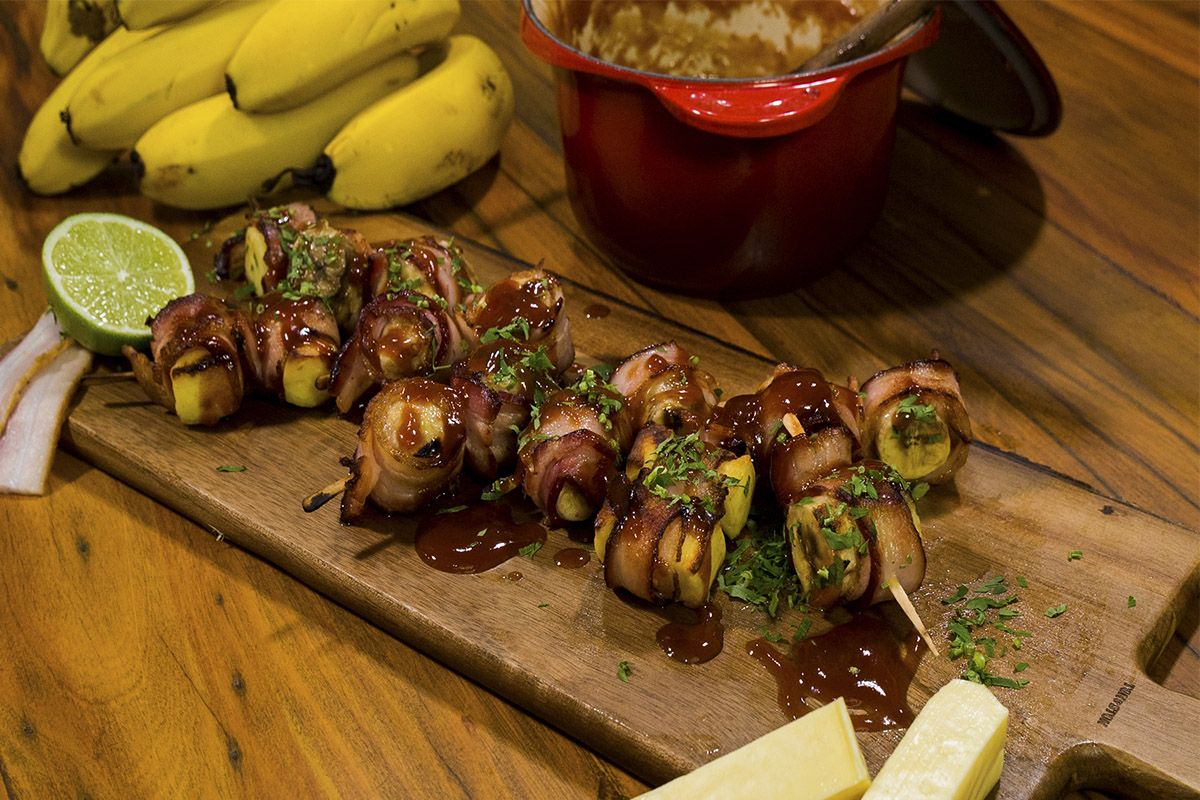 MEDALHÃO DE BANANA COM BACON É UM BRINDE AO FERIADÃO