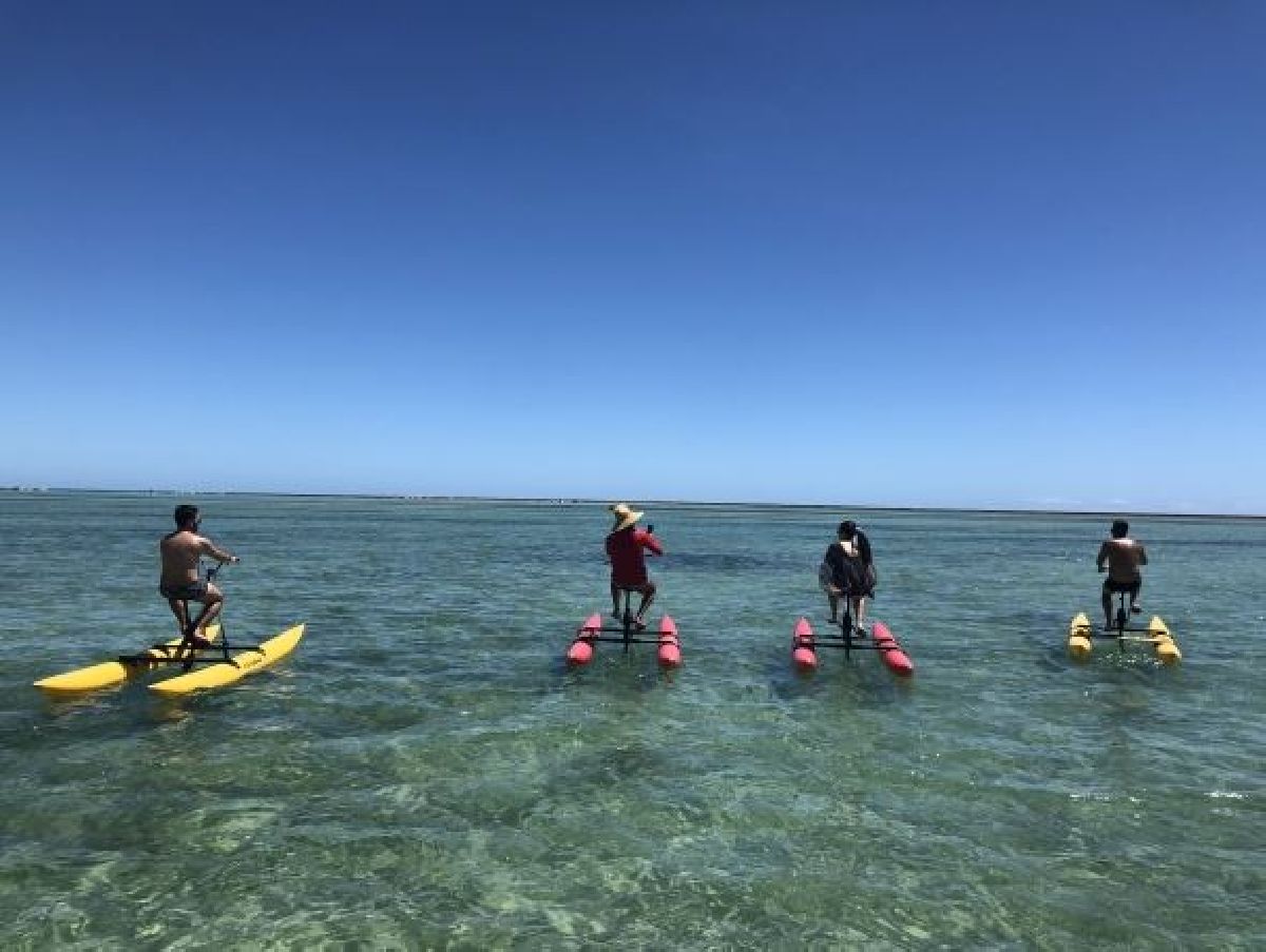 BIKE AQUÁTICA É A NOVA ATRAÇÃO DO LITORAL NORTE DE ALAGOAS