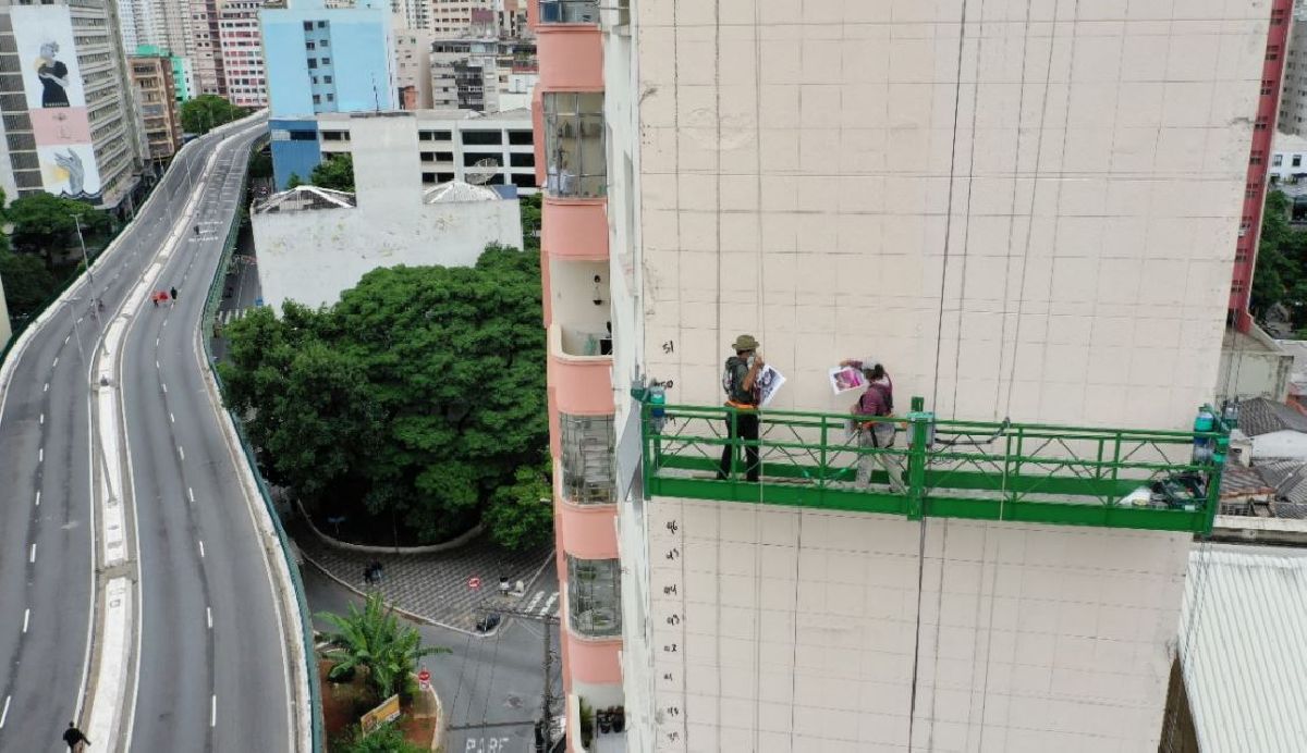 Eduardo Kobra 'finaliza' mural no Minhocão - ABC Agora