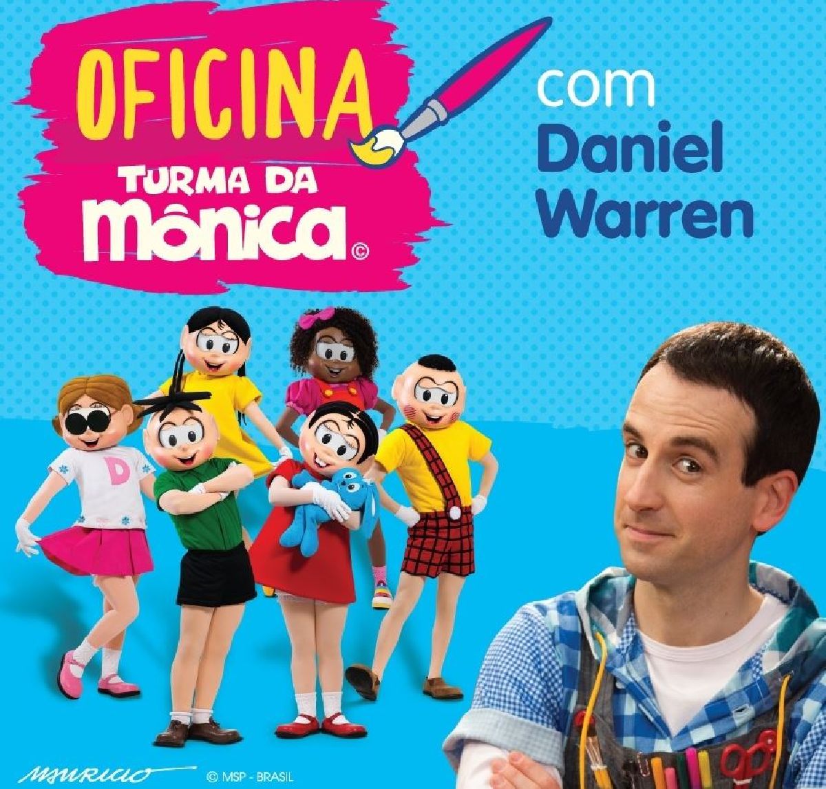 MAURICIO DE SOUSA E DANIEL WARREN LANÇAM OFICINA DE ARTE ON-LINE PARA ESCOLAS