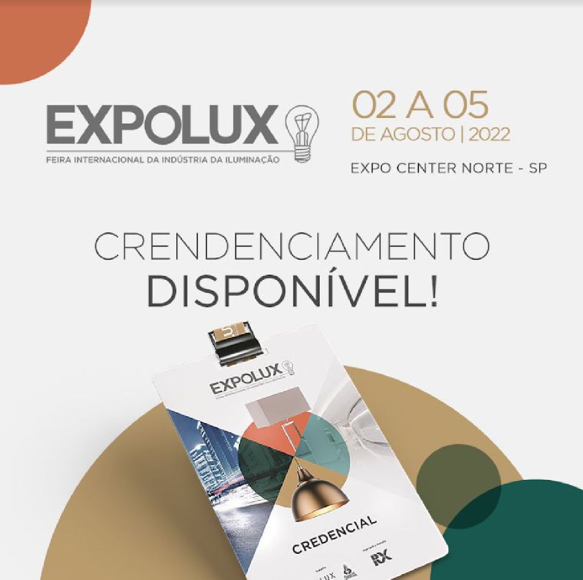 EXPOLUX ABRE CREDENCIAMENTO PARA EDIÇÃO PRESENCIAL