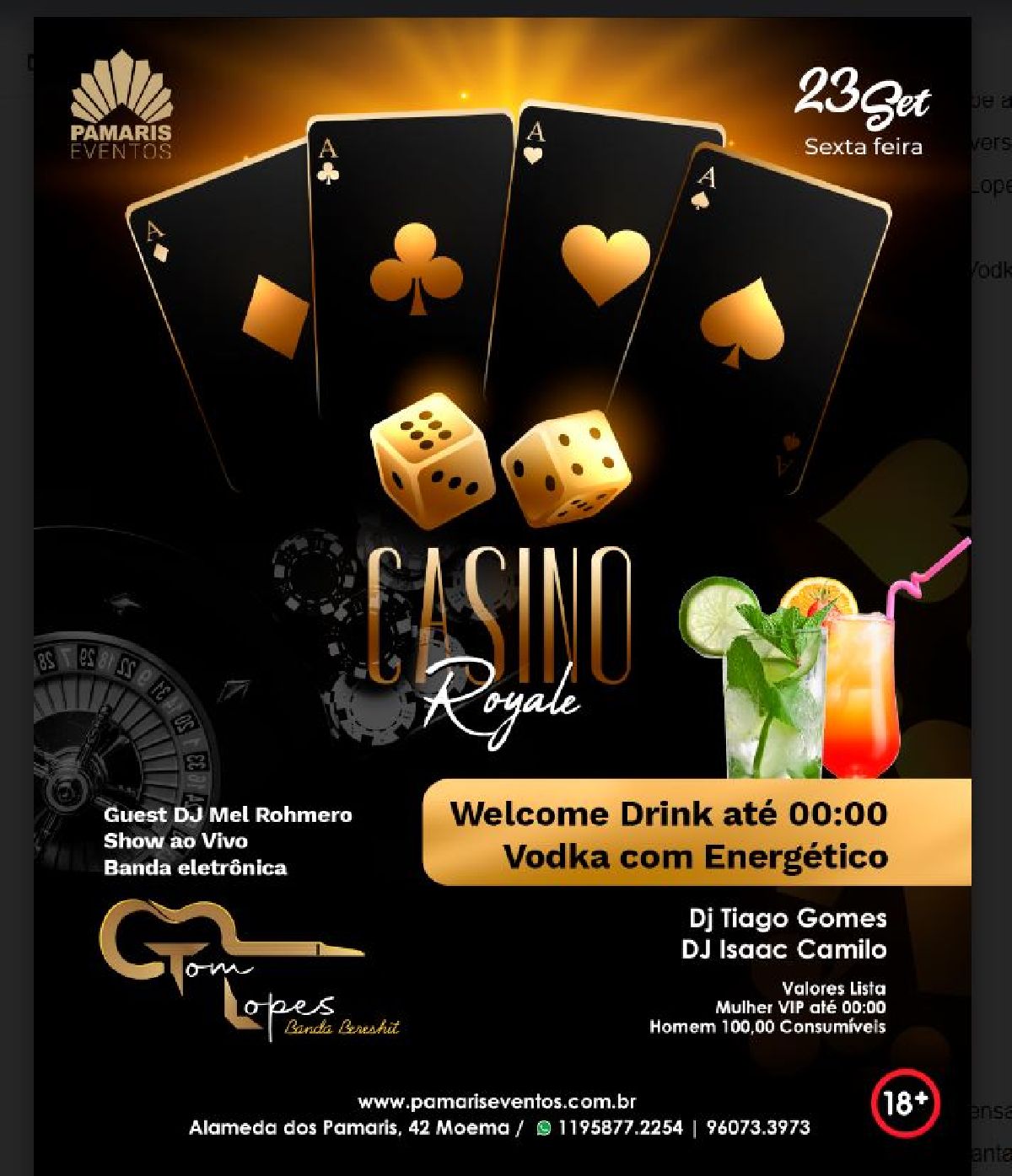 CASSINO ROYALE, FESTA À FANTASIA SÓ PARA MULHERES, ESTRÉIA DE CONS3NSUAL E MAIS 3 ATRAÇÕES TE AGUARDAM NA SPICY CLUB