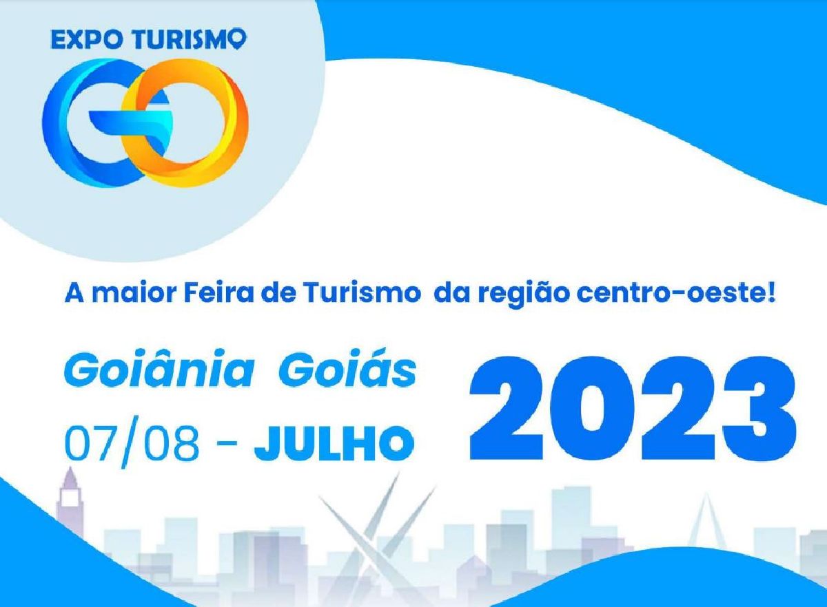 A EXPO TURISMO GOIÁS É A MAIOR E A MELHOR FEIRA DE TURISMO E EVENTO DE NEGÓCIOS TURÍSTICOS DA REGIÃO CENTRO-OESTE, ESTÁ MARCADO PARA O DIA 7 E 8 DE JULHO/2023 NA CAPITAL GOIÂNIA 