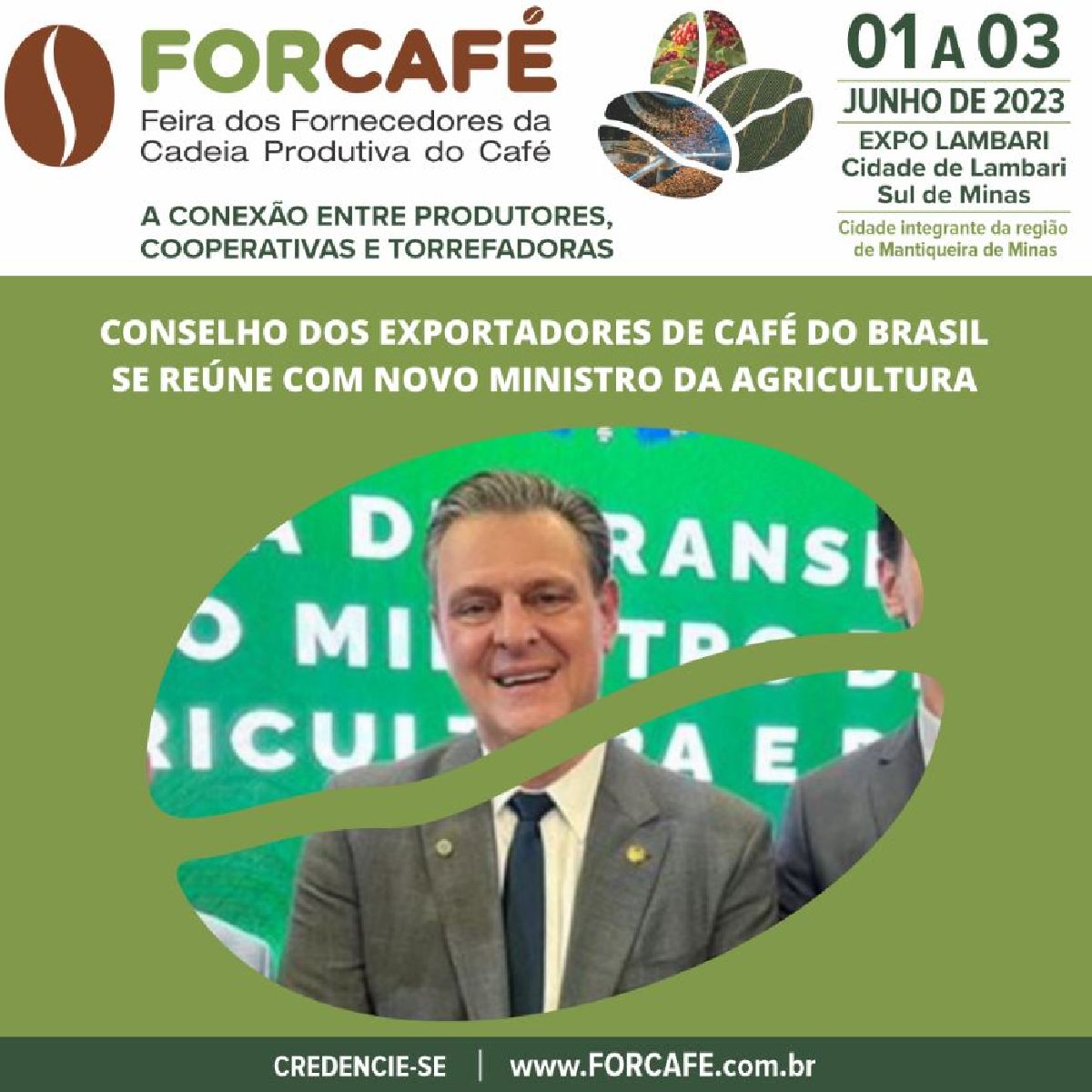  FORCAFÉ 2023 cercada de otimismo  para receber produtores, cooperativas e indústria