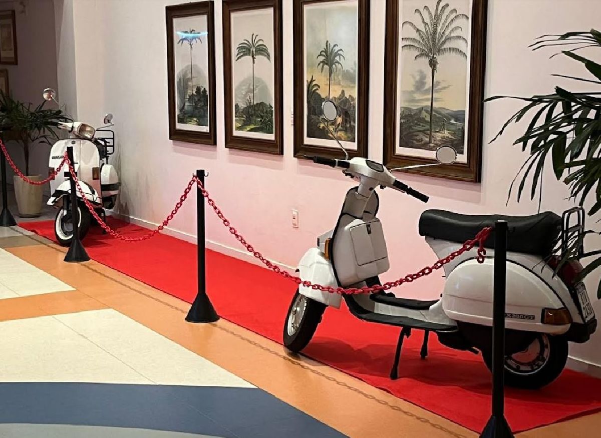 Exposição de motos antigas é atração no Barretos Park Hotel até o final de abril