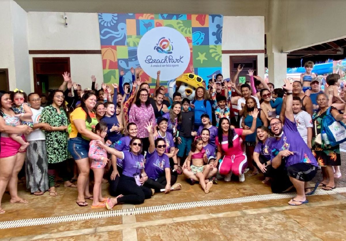 Beach Park recebe 600 crianças, jovens e seus acompanhantes em alusão ao mês de conscientização sobre o autismo