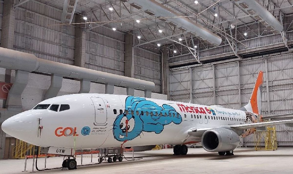 GOL e Mauricio de Sousa Produções apresentam avião temático em comemoração aos 60 anos da Mônica