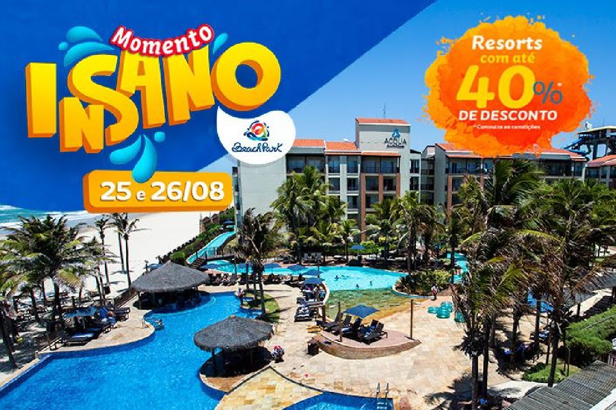  Beach Park promove  Momento Insano com descontos especiais para hotelaria e ingressos para o Aqua Park