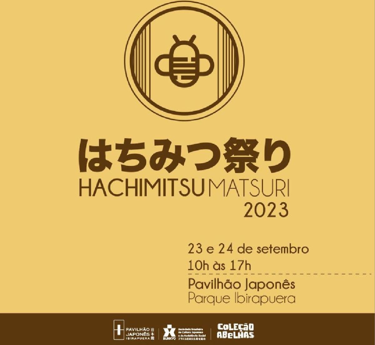 Pavilhão Japonês realiza Hachimitsu Matsuri neste final de semana