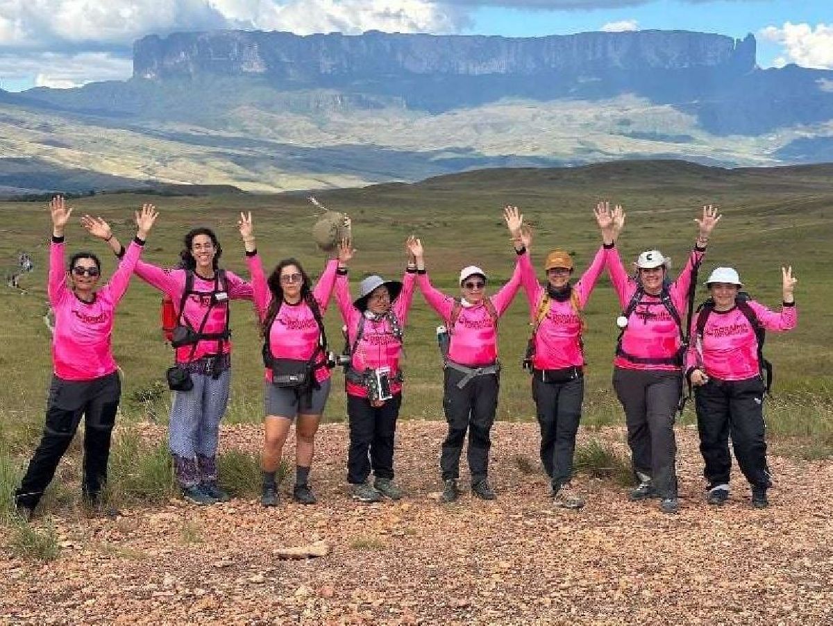 Expedição feminina conquista o topo de Makunaima