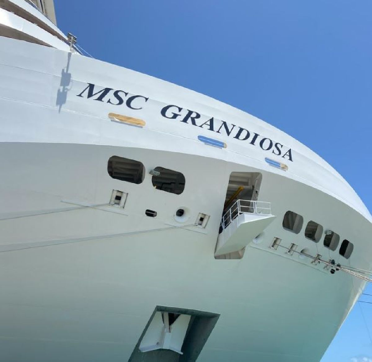 Chega ao Brasil o MSC Grandiosa, o maior navio de cruzeiros da história a navegar no país