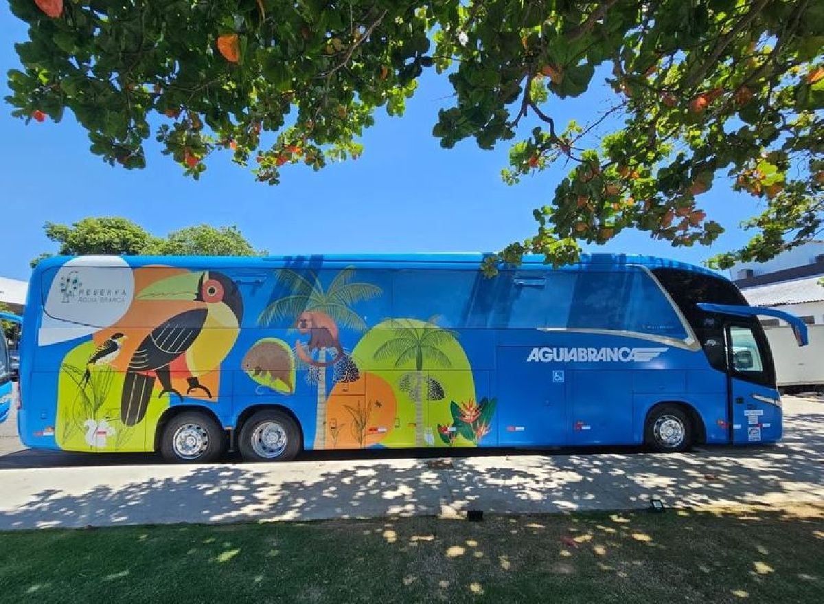 Reserva Águia Branca ganha ônibus personalizado com trajeto pelas Montanhas Capixabas 