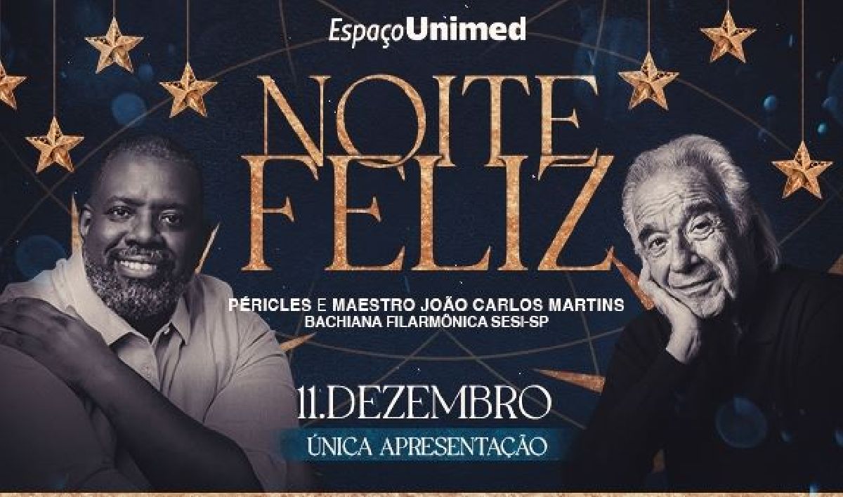 Péricles e Maestro João Carlos Martins apresentam o espetáculo musical 