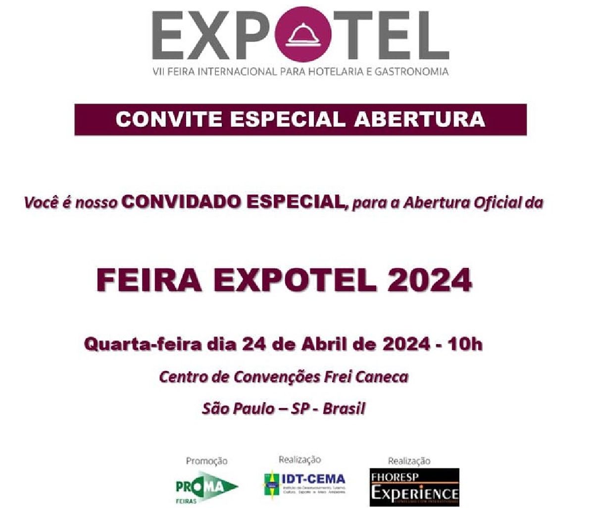 Fhoresp Experience exibirá 30 horas de conteúdo relevante à hotelaria e gastronomia