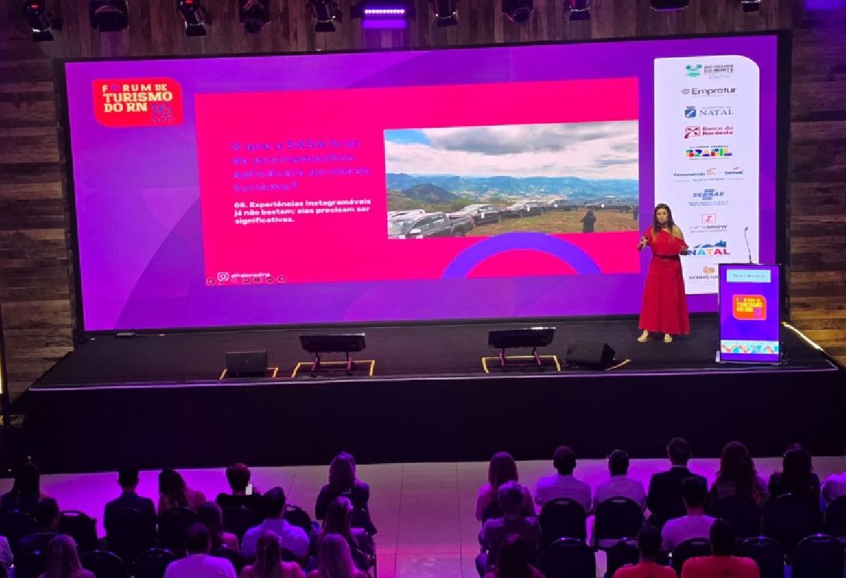 Thais Medina aborda lições da SXSW para o Turismo e estratégias de Marketing para destinos em palestra no RN