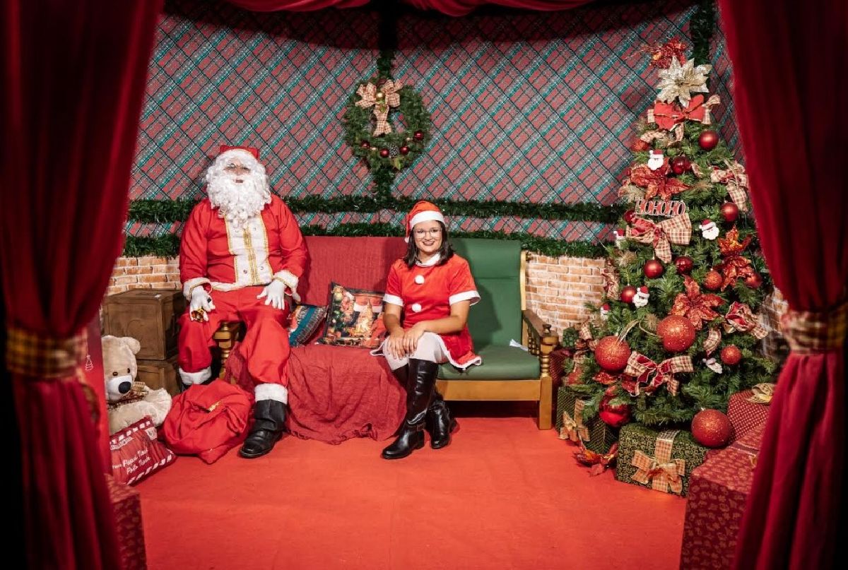São Pedro abre O Natal é Aqui com acendimento das luzes, Casa do Papai Noel no píer e inauguração do Presépio São Pedro