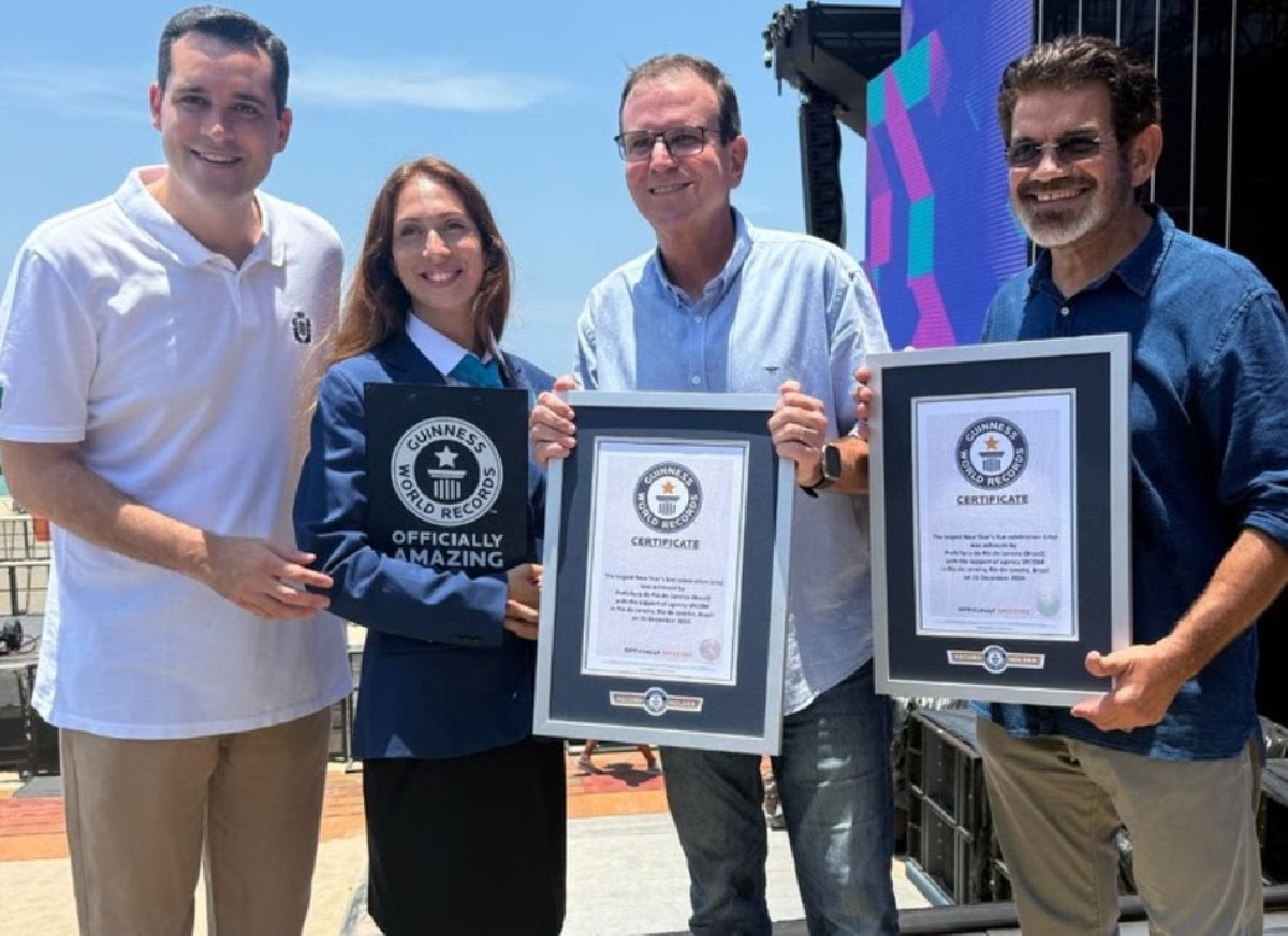 O Réveillon do Rio de Janeiro conquista título do Guinnes World Records como maior Réveillon do mundo