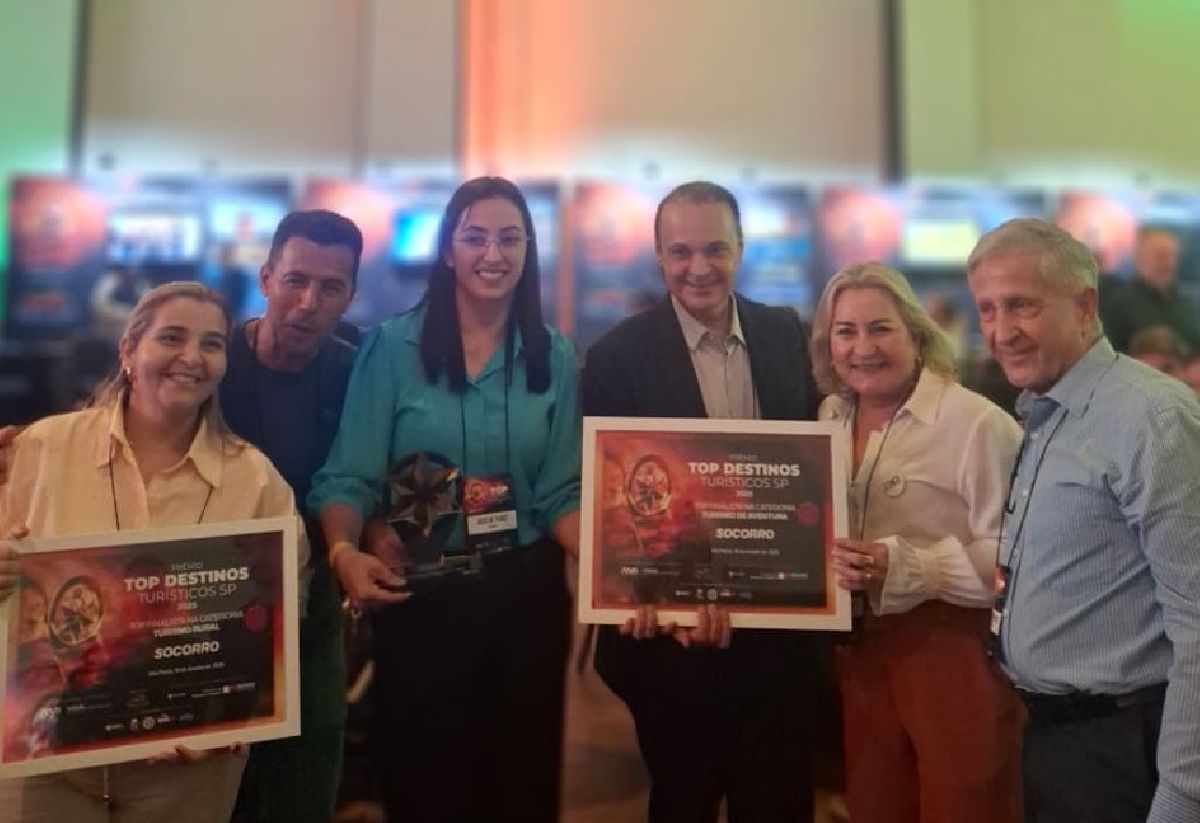 Socorro (SP) é destaque na 6ª edição do Prêmio Top Destinos Turísticos e vence em três categorias