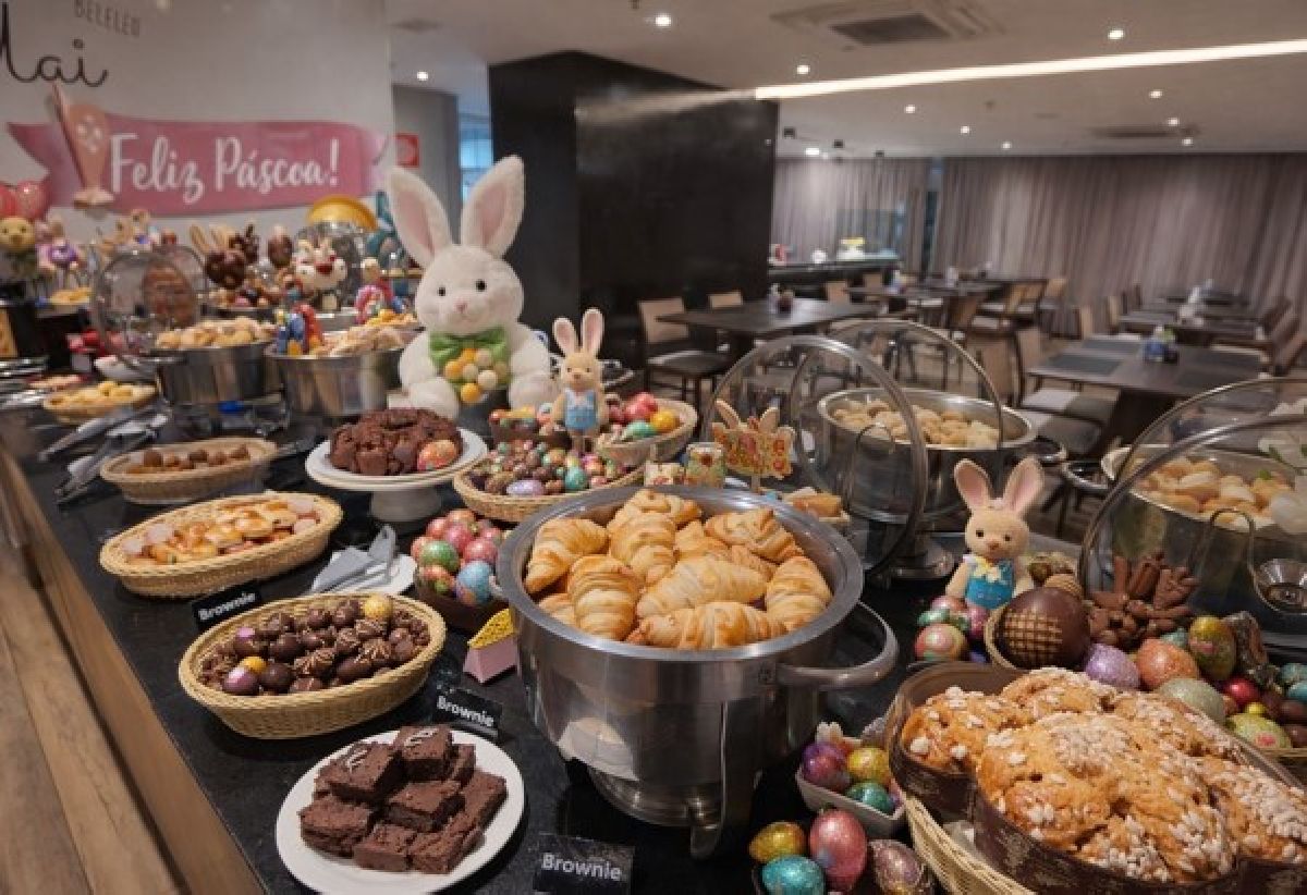 Intercity BH Expo transforma café da manhã em experiência gastronômica temática na Páscoa