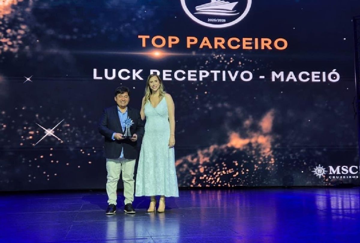 Luck Receptivo Maceió é reconhecida como Top Parceiro da MSC Cruzeiros e reforça protagonismo no turismo no Nordeste