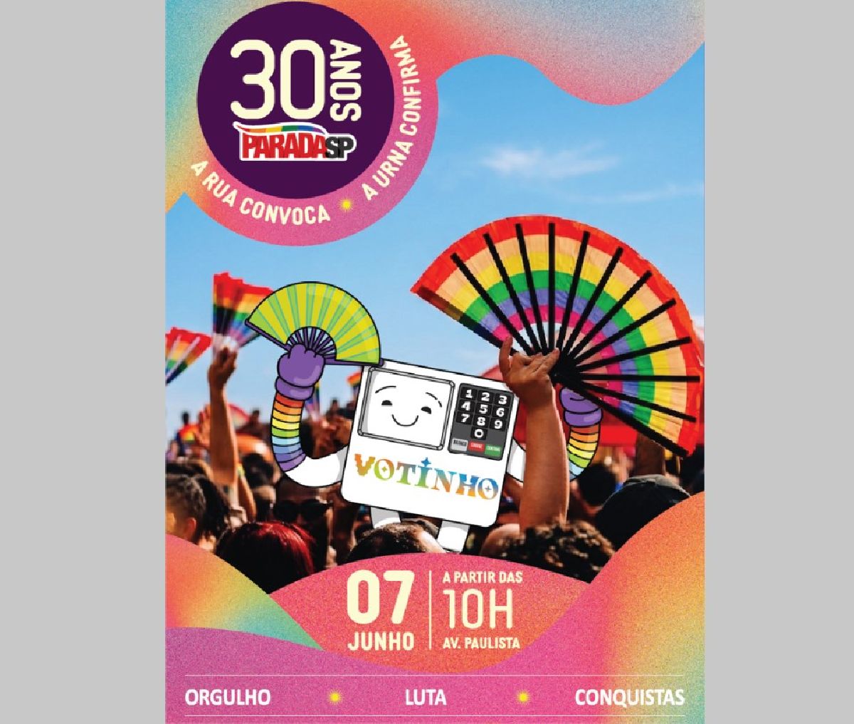 Parada do Orgulho LGBT+ de São Paulo divulga tema oficial e celebra sua 30ª edição