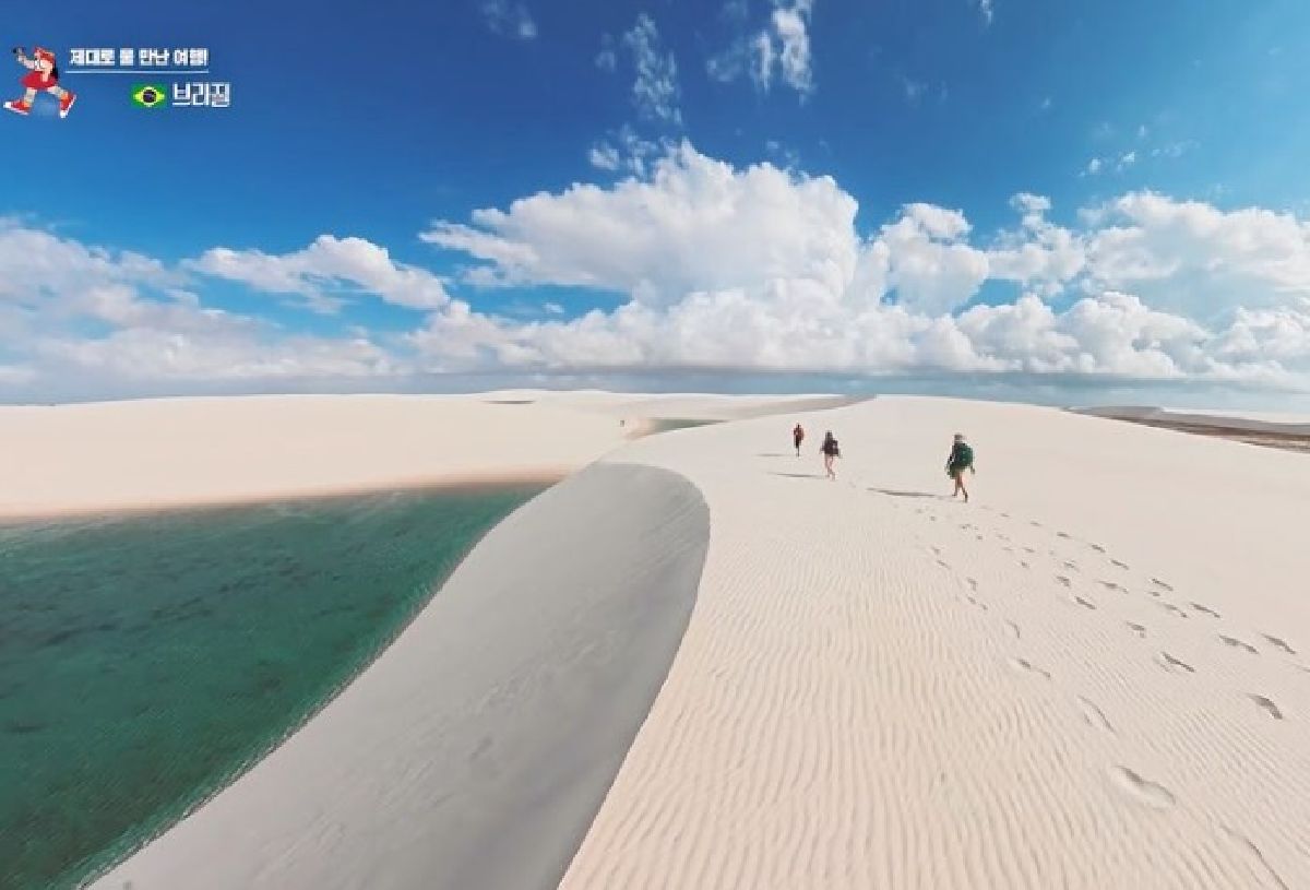Lençóis Maranhenses ganham destaque na maior emissora pública da Coreia do Sul em travessia de 32 km