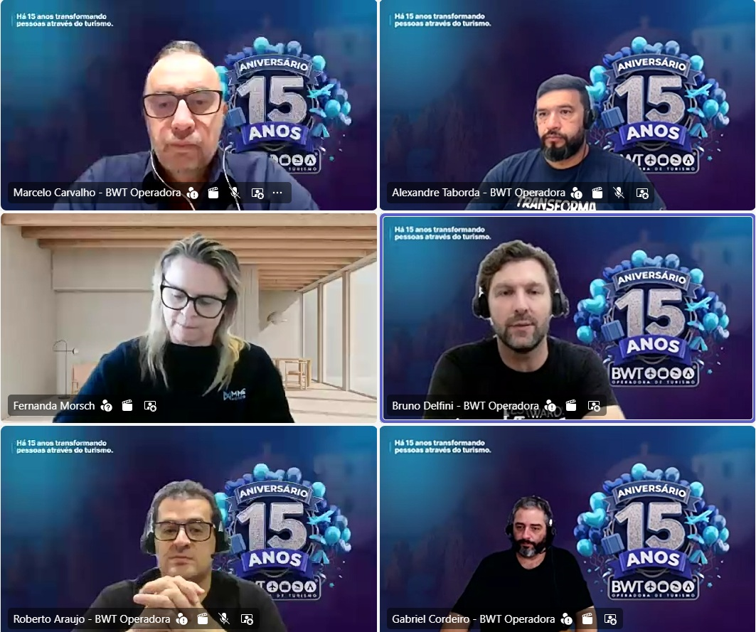 Aniversário 15 Anos BWT: Lives movimentam o trade e premiam agências com viagens