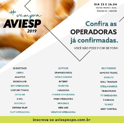 CONHEÇA OS EXPOSITORES DA AVIESP 2019 