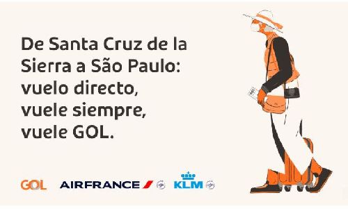 GUARULHOS-SANTA CRUZ DE LA SIERRA  GOL retorna à Bolívia com 4 voos diretos semanais 