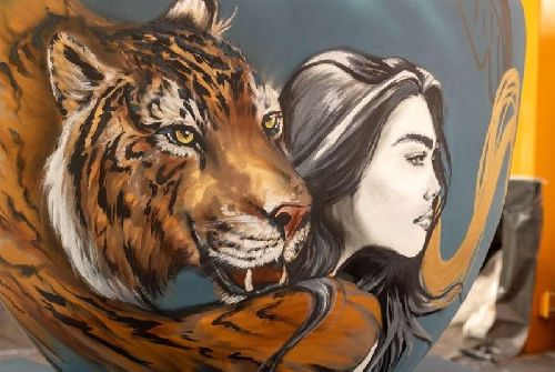 Centro histórico recebe exposição de xícaras gigantes durante Festival do Café no Triângulo SP 